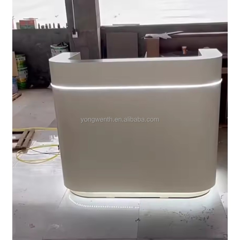 Cream Style Modern Simple Small Women's Clothing Store Barber Shop Beauty Salon Checkout Page Counter Shop bar Customization