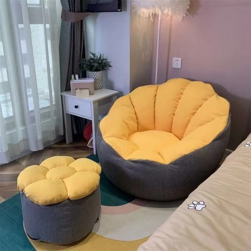 Bean Bag Lazy Sofa Small Sofa with Ottoman and Pillow Cheaper Shop or Store and Kids Sofa Set