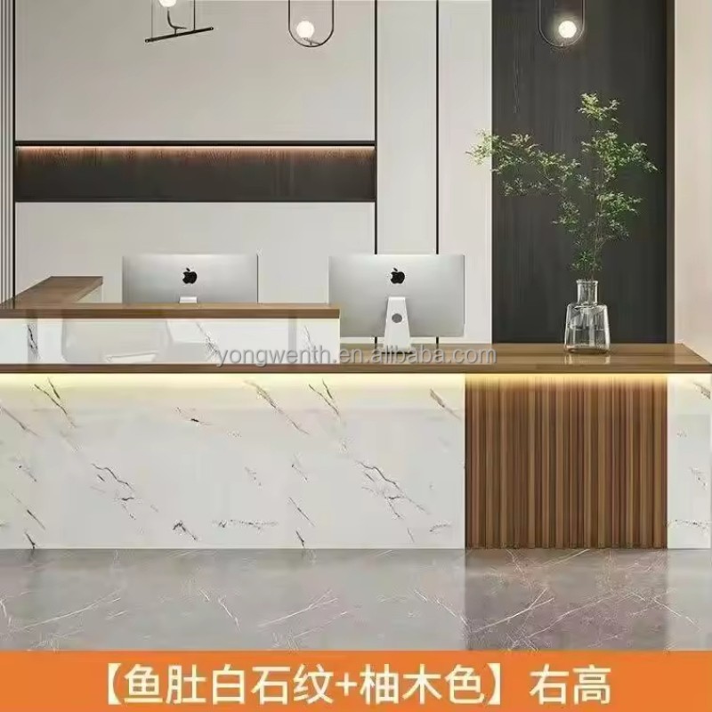 Display Nordic Reception Desks Salon Beauty Modern Purpito Reception Desks Luxury Office Negocio Commercial Furniture