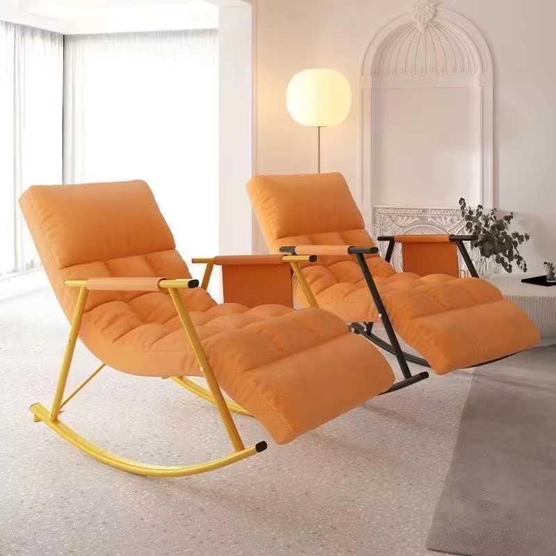 Lying Chairs, Household Lazy , Rocking , Single Person Leisure Balconies, Bedrooms, Light Luxury, Modern Large Chair