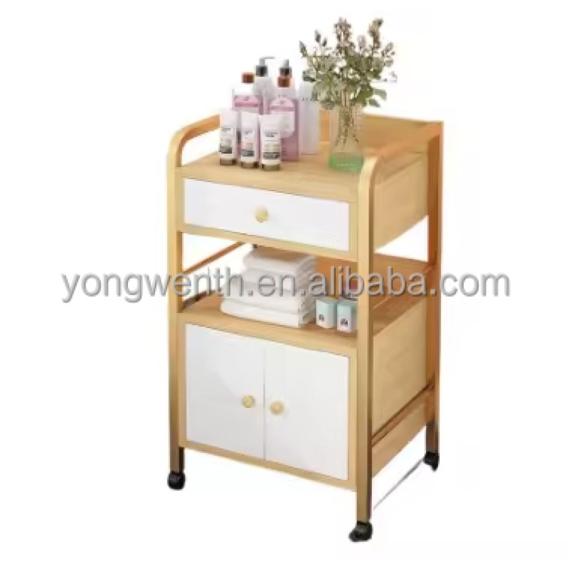 Factory Wholesale Convenient Economic Metal Folding Spa Salon Trolley Modern Design Style for Hair Salon & Home Use