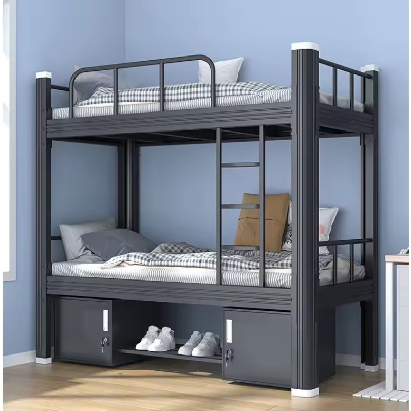Excellent Quality Cheap Price Dormitory Bunk Bed Suspended Metal Bed 90x200 mm for Adult Literas De Tres Camas
