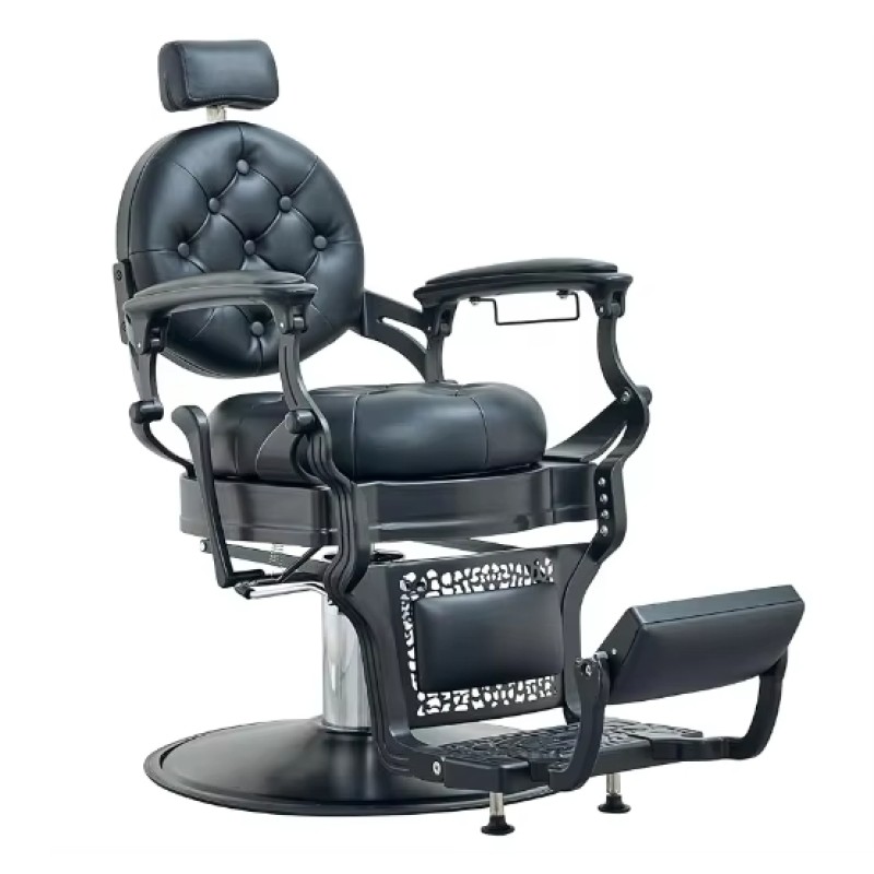 Wholesale Prsofesional Men All Black Barber Chair Frame Takara Belmont Salon Hairdressing Barber Chairs