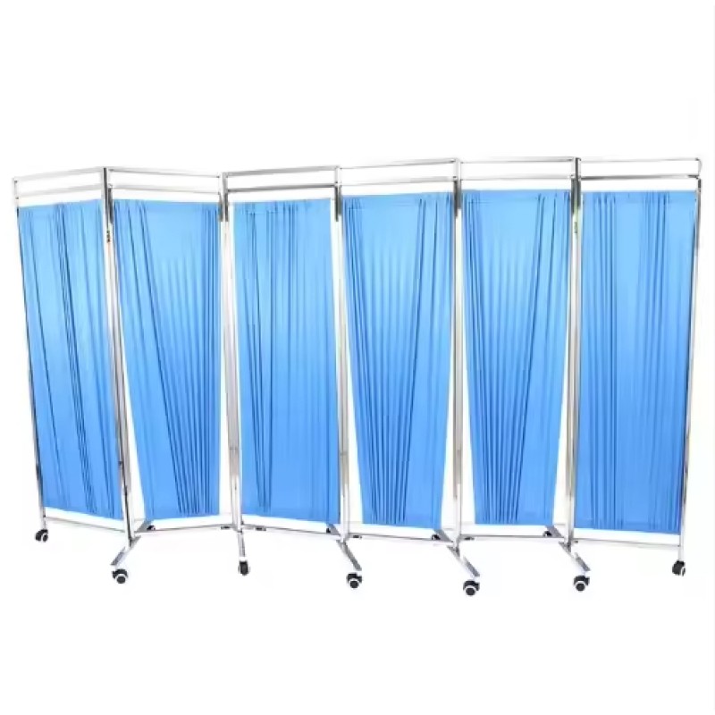 High Quality Stainless Steel Hospital Medical Ward Folding Screen 4 Sections 4 Fold Curtain Best Prices