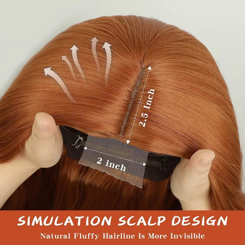 Ladies' Front Lace Wig, Mid Split Front Lace Dyed Long Curly Hair  Headband Wig Cosplay Wig Blond