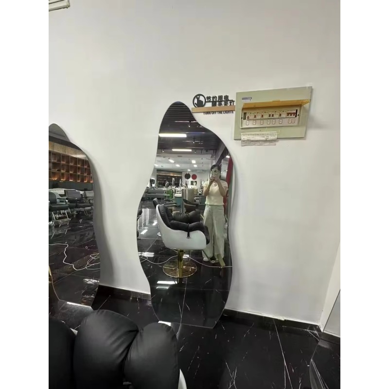 Custom High Quality Wall-mounted Simple Hair Salon Special Led Smart Touch Floor Mirror