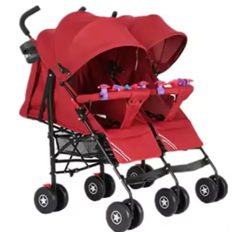 Twins Stroller Trolley New Best Selling Portable Quality Export Ride-on Cars Sunshade Baby Carriage Go Karts Lightweight