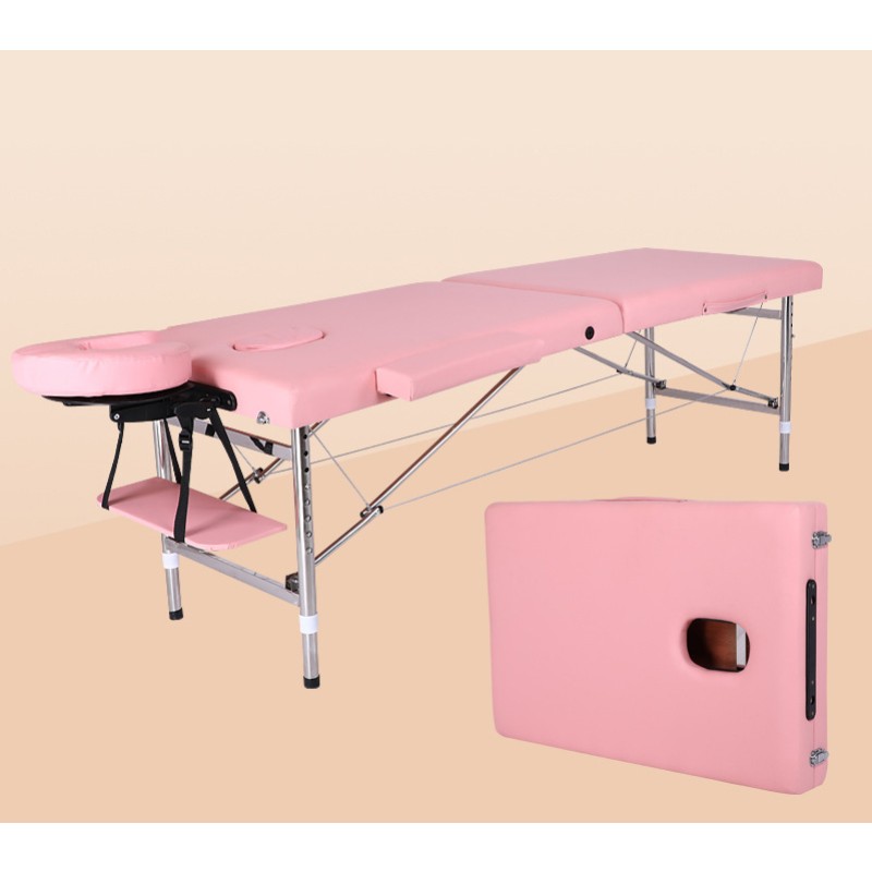 Portable Massage Table Professional Massage Bed 3 Fold 82 Inches Height Adjustable for Spa Salon Lash Tattoo
