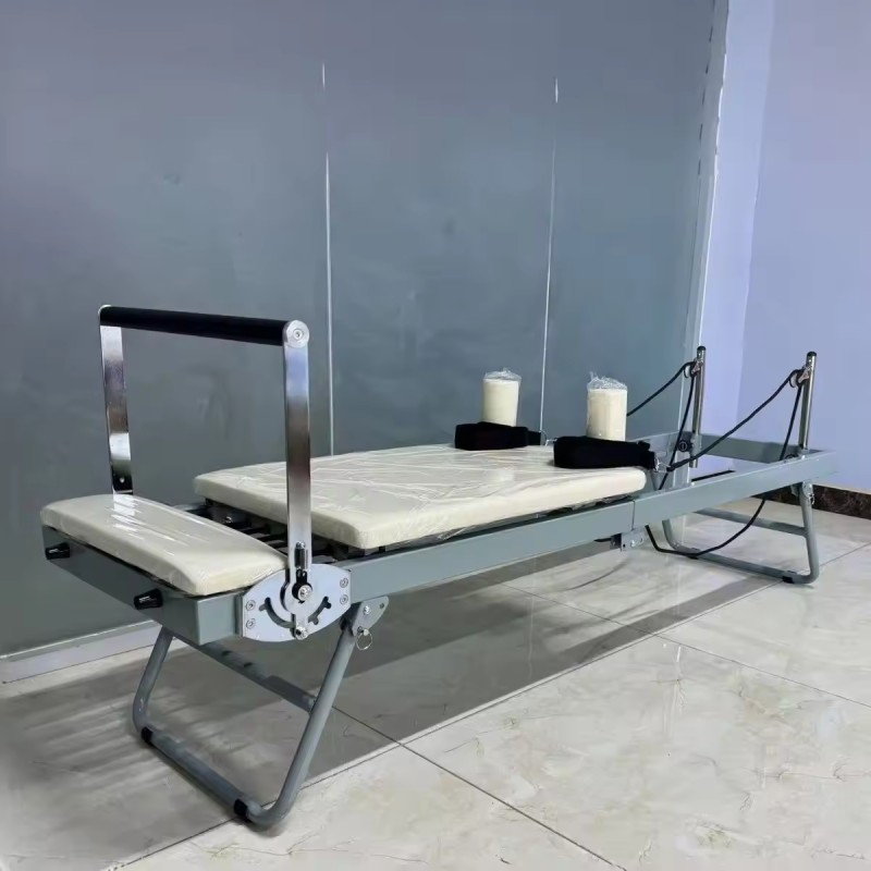 Large Size Foldable Pilates Reformer Equipment with Spring for Home Workout for Beginners Commercial Furniture
