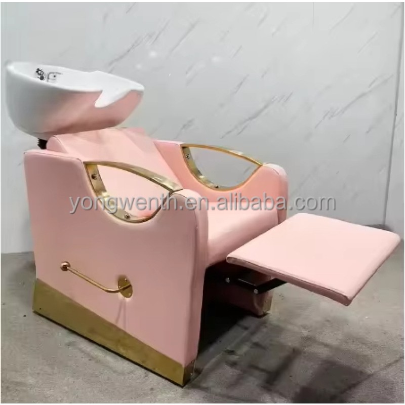 Hottest Luxury Barber Shop Hair Washing Chair Shampoo Chairs Shampoo Bed Beauty Salon Spa for Sale