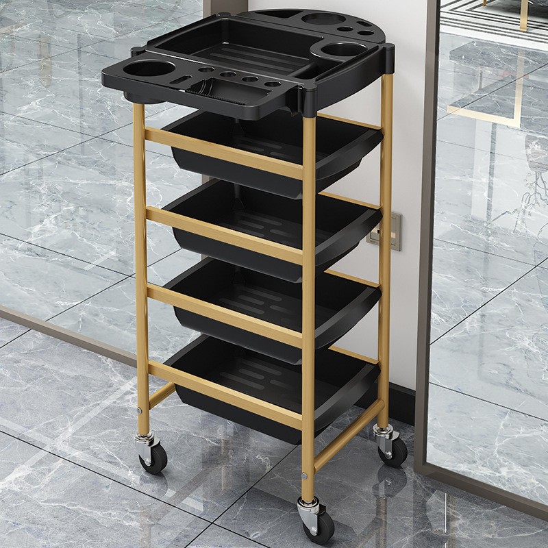 Hairdresser Beauty Salon Trolley Rolling Cosmetic Barber Spa Tattoo Salon Trolleyhair Wozek Narzedziowy Beauty Furniture