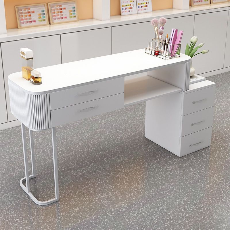 Simple Nail Table Salon Modern Luxury Nail Artist Manicure Table Wooden Storage Mesa De Manicure Professional Furniture