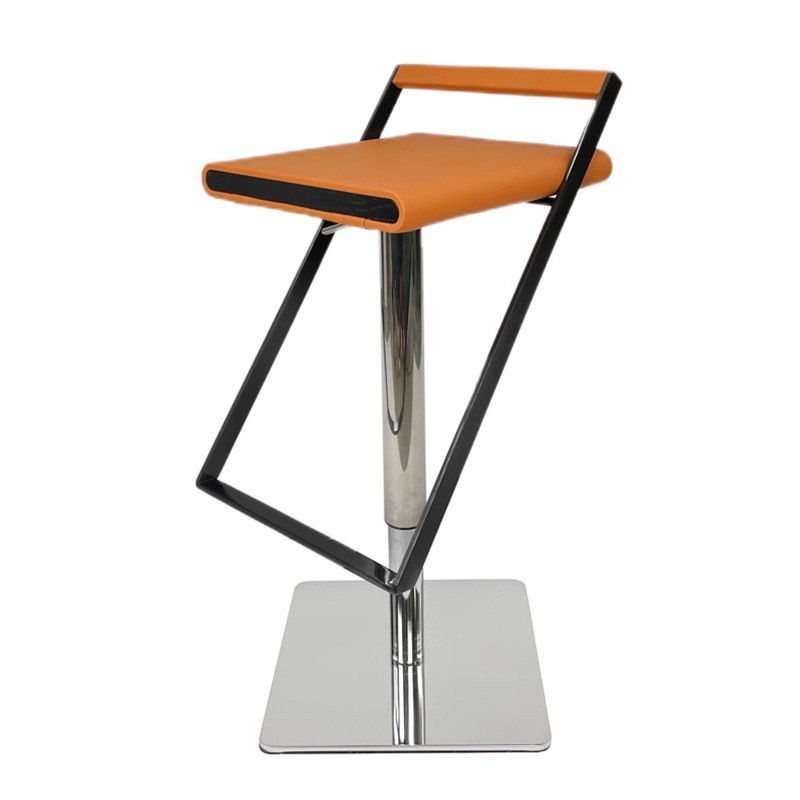 Luxury Stainless Steel Bar Stools Vanity White Swivel Adjustable Height Bar Chairs Ergonomic Relaxing Sillas De Bar Furniture