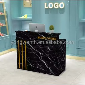 Modern Simple Small Bar Counter Reception Desk Company Office Reception Desks Beauty Institute Counter Welcome Service Desk GM