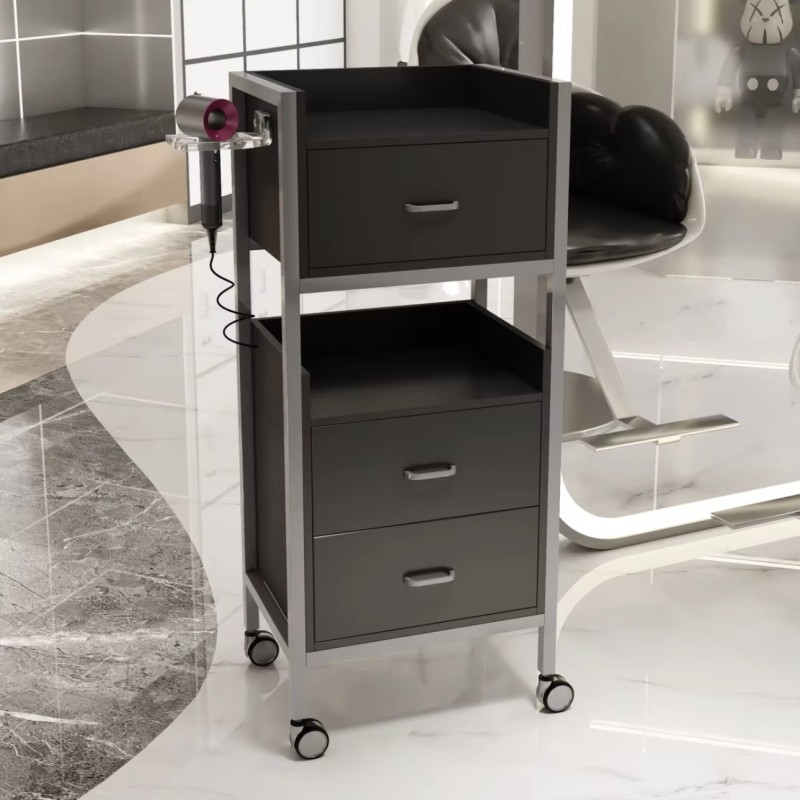 Beauty Salon Tray Auxiliary Car Wheels Cleaning Cart Professional Furniture Hairdresser Aesthetic Carrello Reception Barber