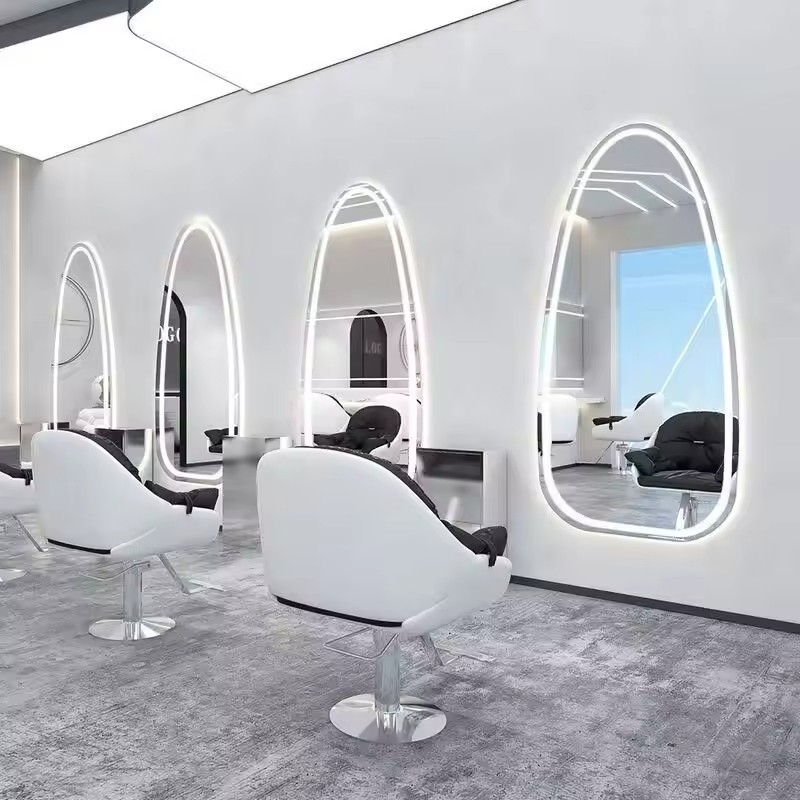 Beauty Salon Furniture Barber Mirror Hair Salon Equipment Set Barber Station Other Salon Furniture