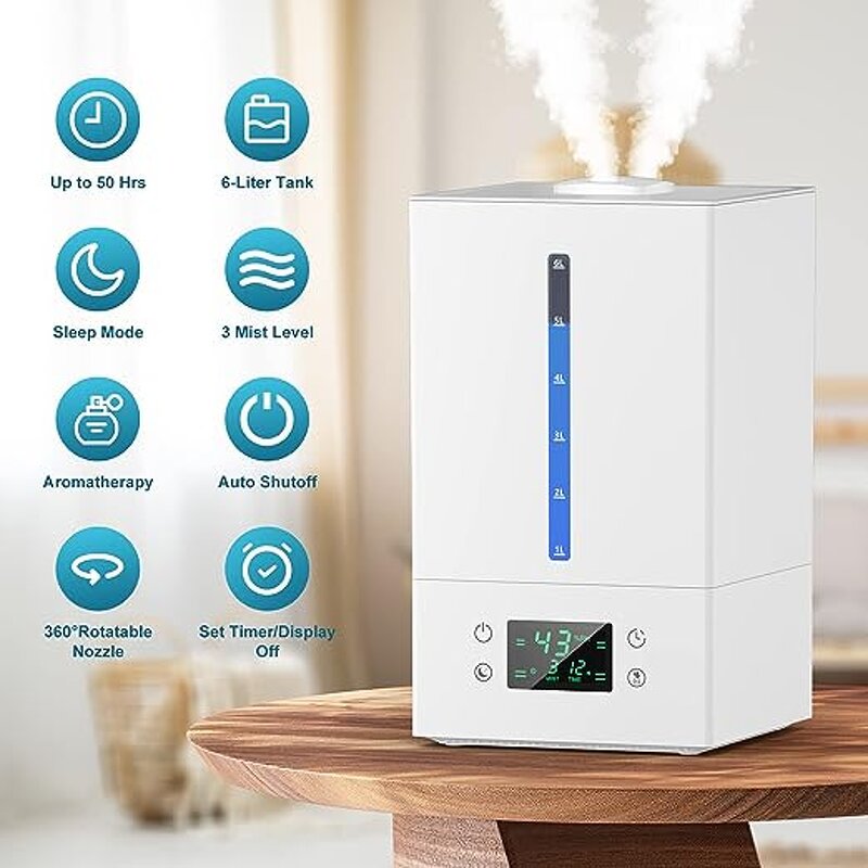 Ultrasonic Humidifier Manufacturer - 6L Oil Diffuser Air