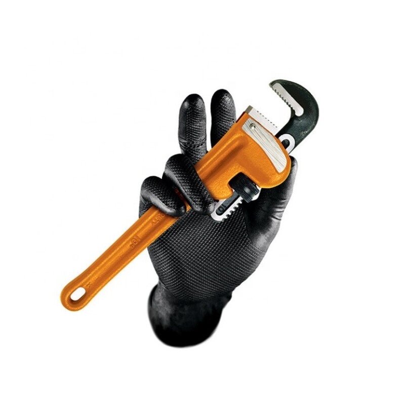 Diamond Nitrile Gloves Manufacturer - Black Garage Mechanic