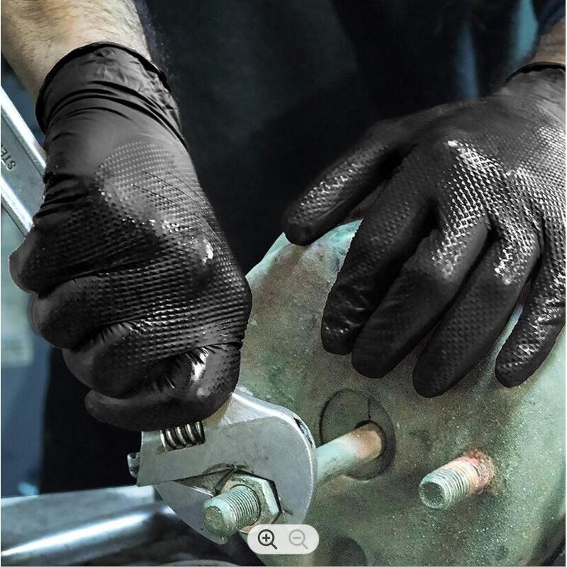 Heavy Duty Nitrile Gloves Supplier - 6mil 8mil Orange Black