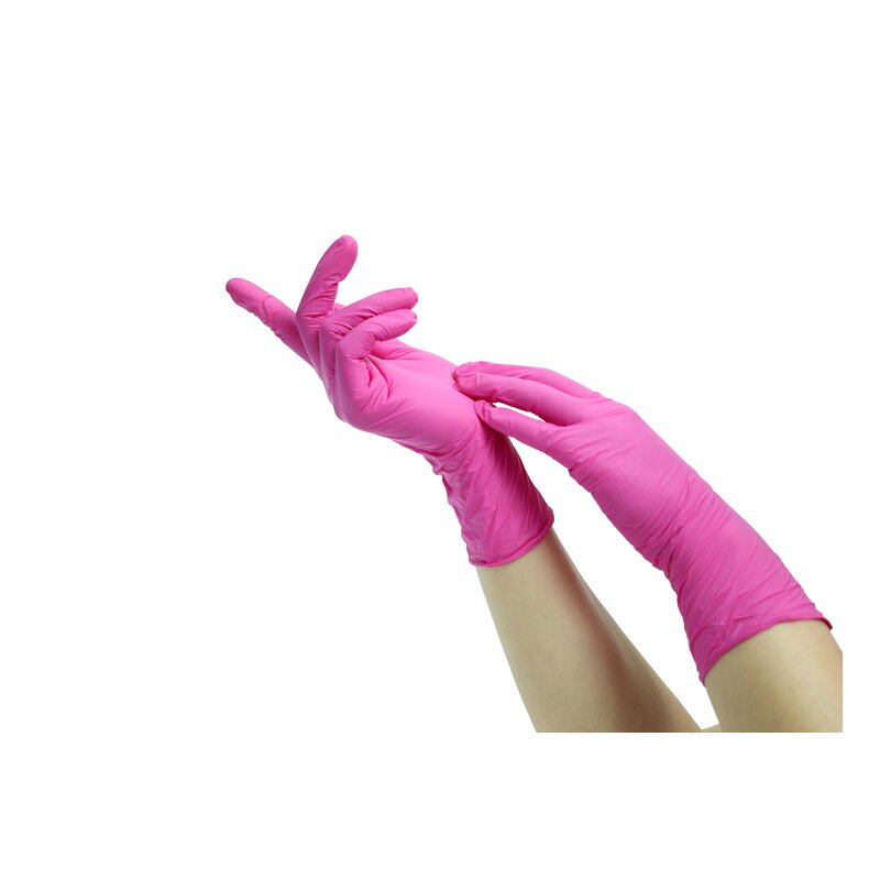 4 Mil Pink Gloves Manufacturer - Cheap EN374 100 Pcs/Box