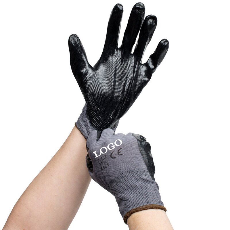 Nitrile Coated Gloves Manufacturer - Nylon Polyester En388