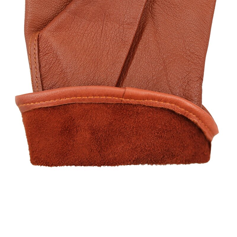 Goatskin Leather Work Gloves Manufacturer - Cheap Driving Construction Industrial Cowhide Mining Safety