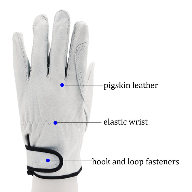 Long Sleeve Pigskin Gloves Factory - Free Sample Hand Protective Barbecue Gardening Work Safety