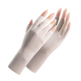 Cotton Summer Cycling Gloves Manufacturer - Ladies Half Finger-Less with UV Protection