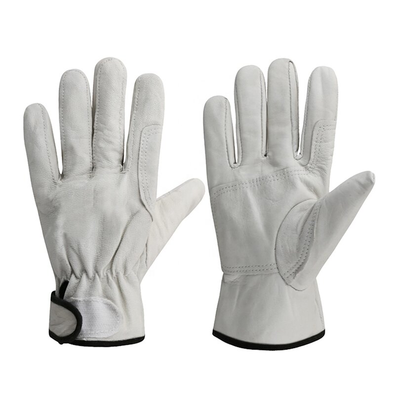 Goatskin Leather Work Gloves Manufacturer - Cheap Driving Construction Industrial Mining Safety for Men