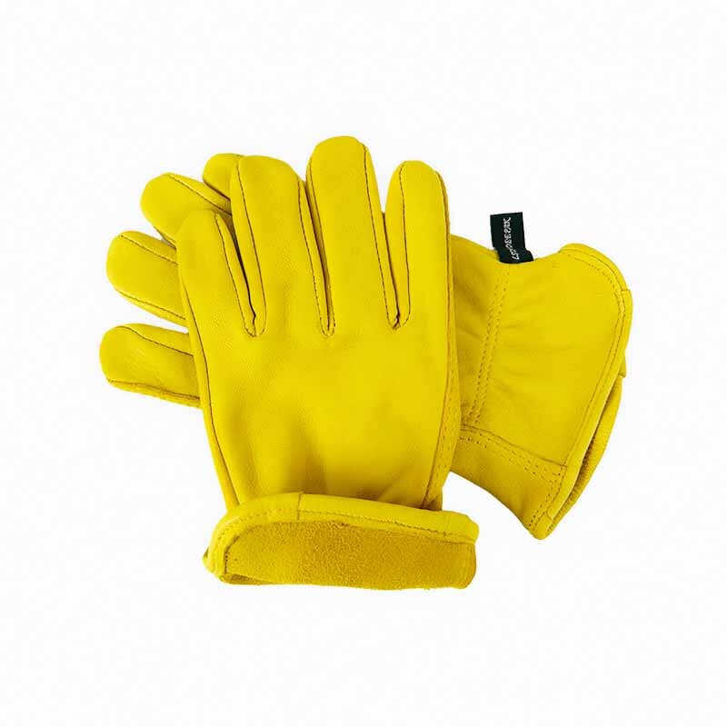 Sheepskin Leather Work Gloves Supplier - Stock Cheap Women Men Construction Genuine Leather Hand Safety