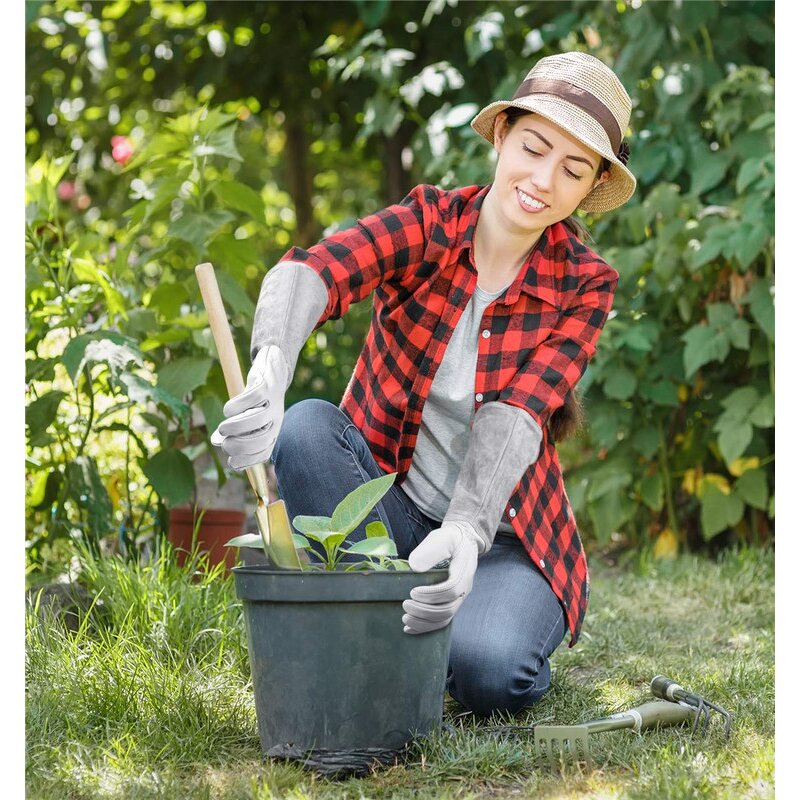 Gardening Driving Safety Gloves Manufacturer - Wholesale with Stretchable Wrist Sheepskin Leather Work Protective