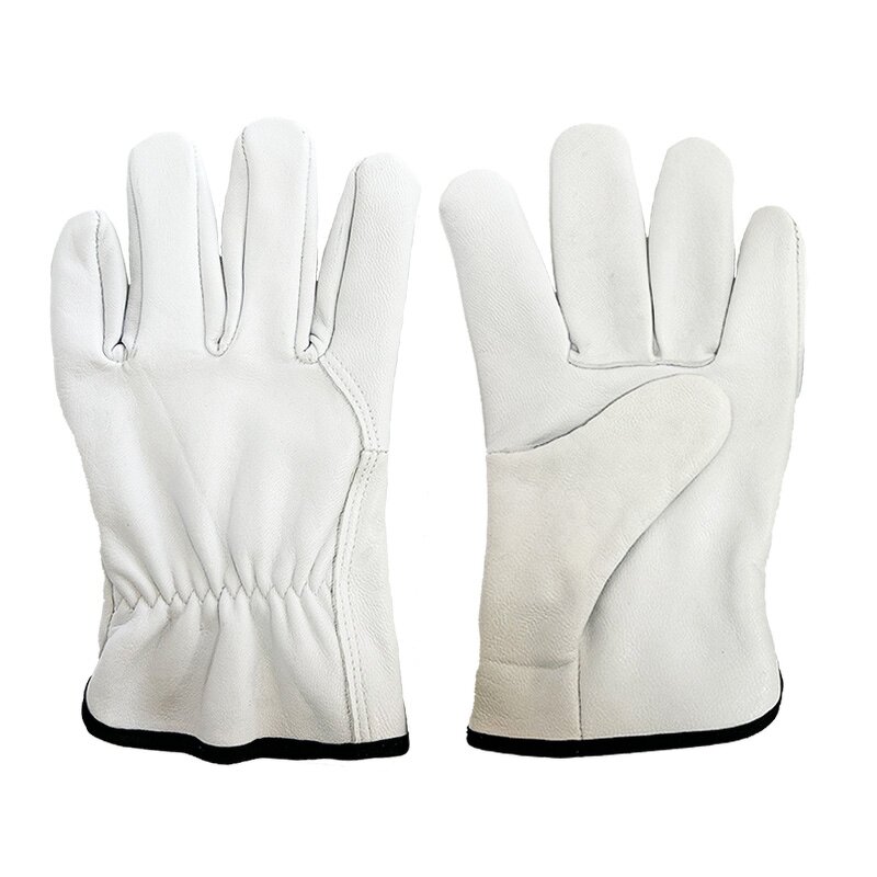 Black Sheepskin Gloves Supplier - Custom Service High Quality Men Genuine for General Operation