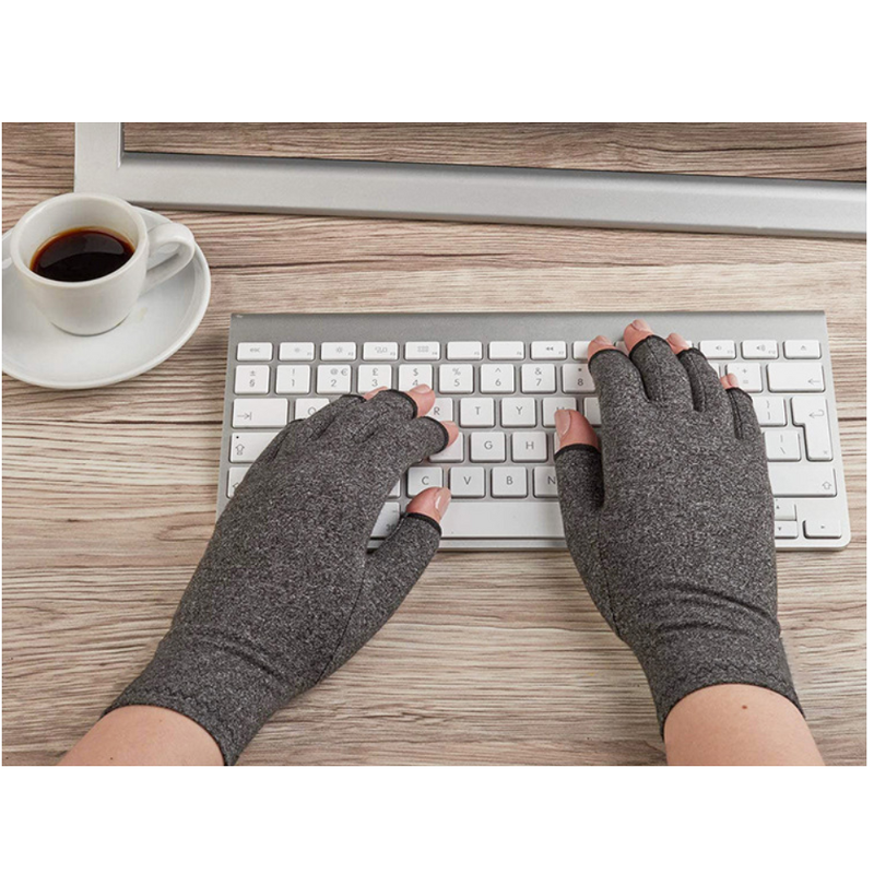 Joint Pressure Gloves Manufacturer - Wholesale Gray Half Finger Sports Gym Cycling Climbing