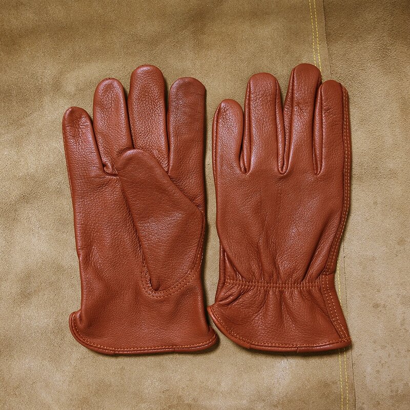 Goatskin Leather Work Gloves Manufacturer - Cheap Driving Construction Industrial Cowhide Mining Safety
