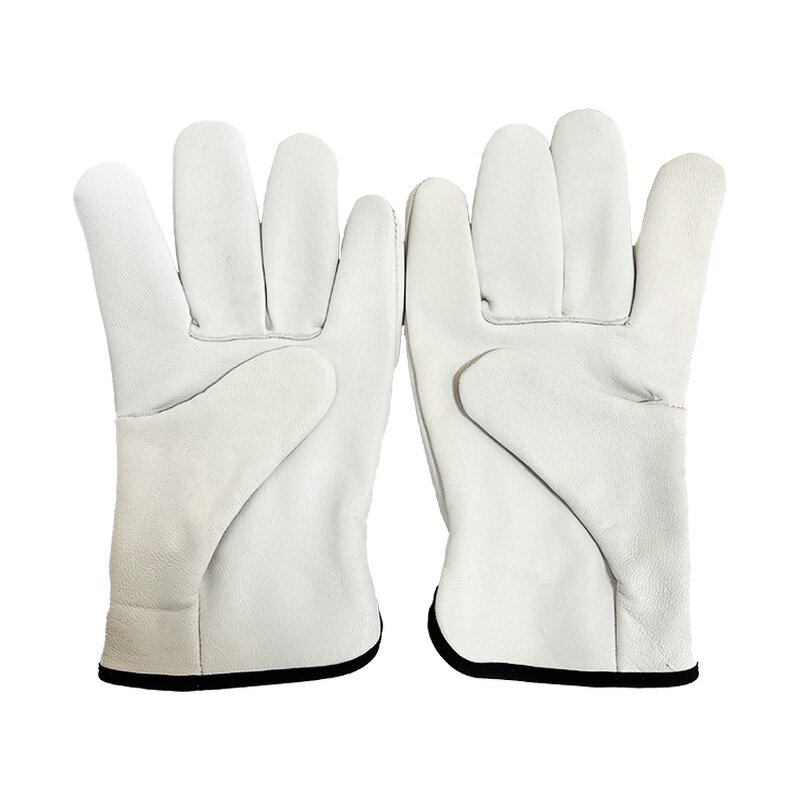 Black Sheepskin Gloves Supplier - Custom Service High Quality Men Genuine for General Operation