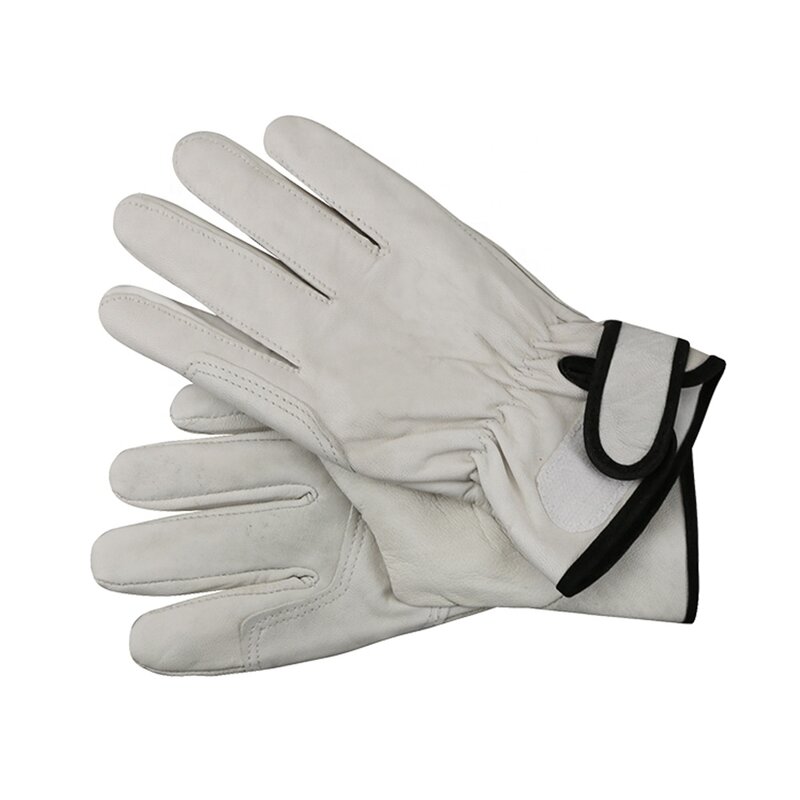 Goatskin Leather Work Gloves Manufacturer - Cheap Driving Construction Industrial Mining Safety for Men