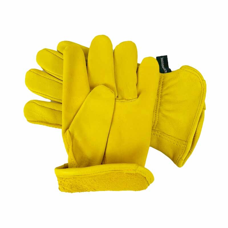 Driver Gardening Leather Gloves Factory - Stock Sale Soft Men's Women's Yellow Working Safety