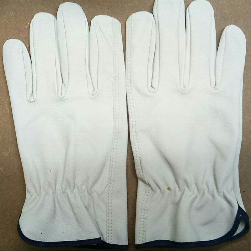 Soft Goatskin Leather Gloves Supplier - Wholesale White Car Driving Gardening Industrial Construction Work Safety