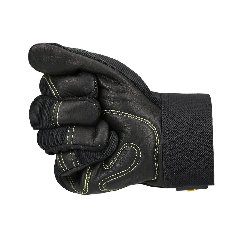 PU Leather Half Finger Gloves Factory - Men Women Black Outdoor Gym Driving Riding