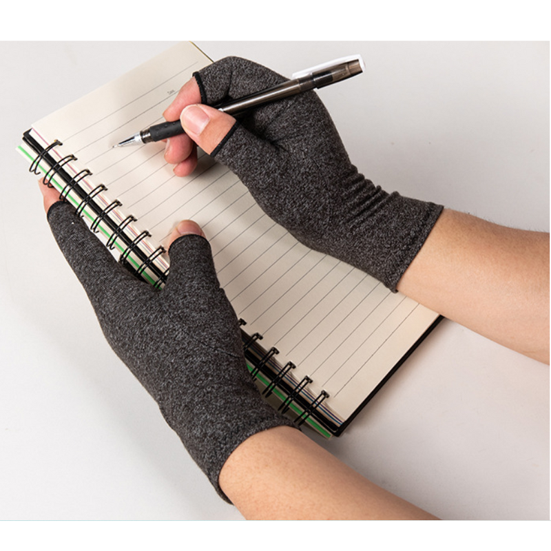 Joint Pressure Gloves Supplier - Black Half Finger Sports Gym Cycling Bike Climbing Driving