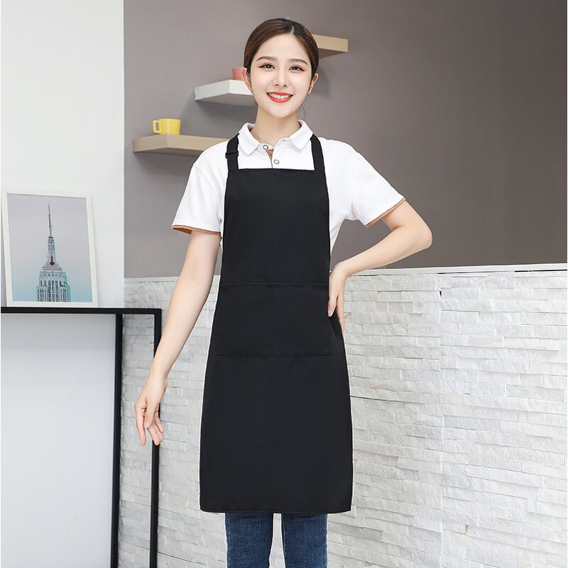 Oil-proof Bibs Aprons Manufacturer - Personalized Unisex Customized Logo Polyester Cooking Chef