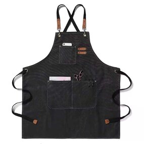 Garden Aprons Supplier - OEM Logo Cotton Canvas Durable with Tools Pockets