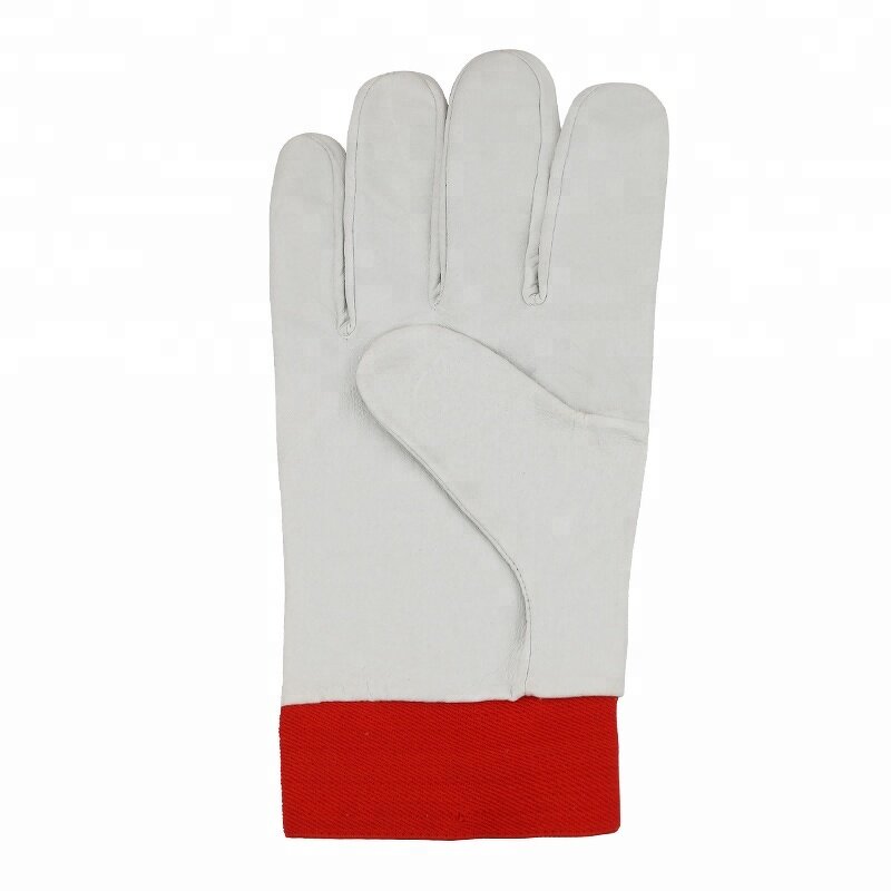 Yellow Sheepskin Leather Gloves Manufacturer - OEM Men Labor protection Lumberjack Working Glove