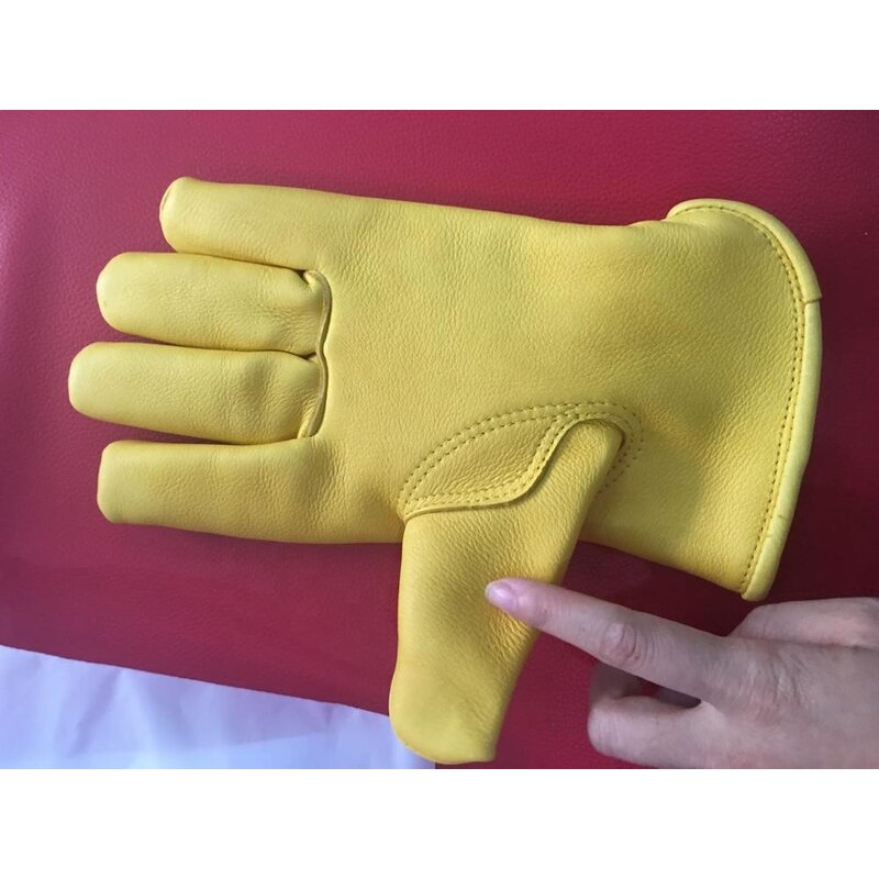 Warm Winter Gloves Factory - Split Deerskin Leather Coldproof Thermal for Women Men