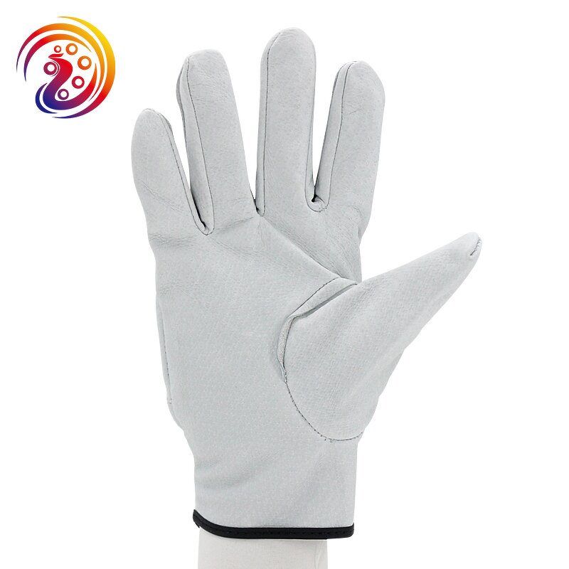 Pure Pigskin Work Gloves Factory - Olson Deepak with Cow Split Leather Plam for Driving Handling