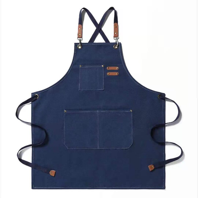 Garden Aprons Supplier - OEM Logo Cotton Canvas Durable with Tools Pockets