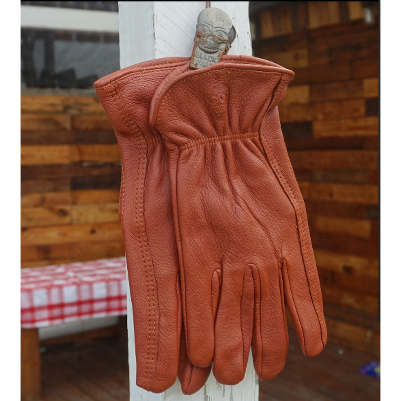 Goatskin Leather Work Gloves Manufacturer - Cheap Driving Construction Industrial Cowhide Mining Safety