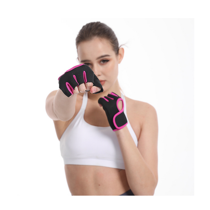 Neoprene Gym Gloves Supplier - China OEM Brand Logo Summer Black Cycling Sports Fitness