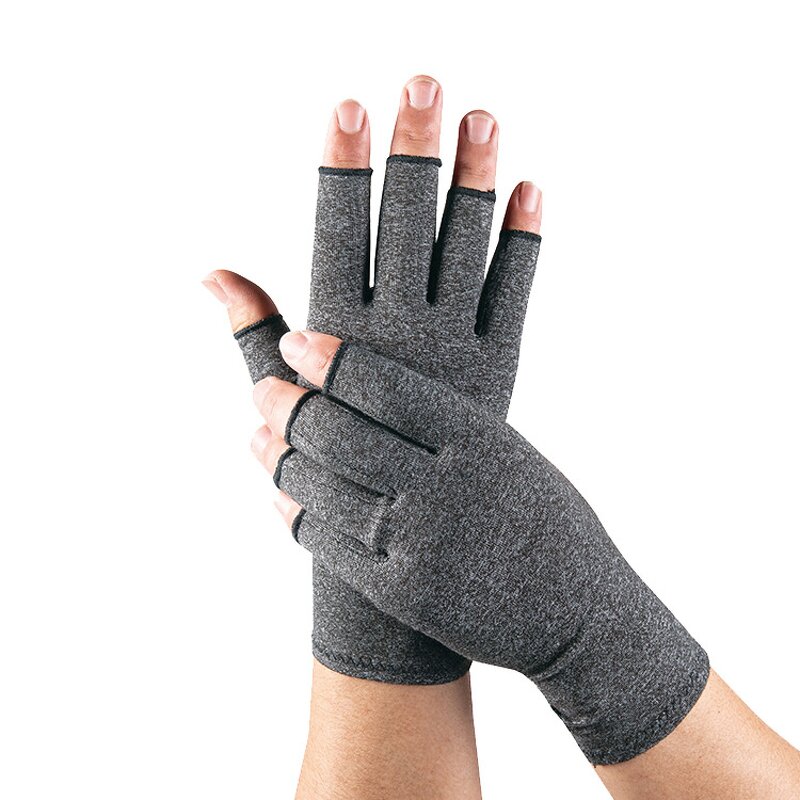 Joint Pressure Gloves Manufacturer - Wholesale Gray Half Finger Sports Gym Cycling Climbing
