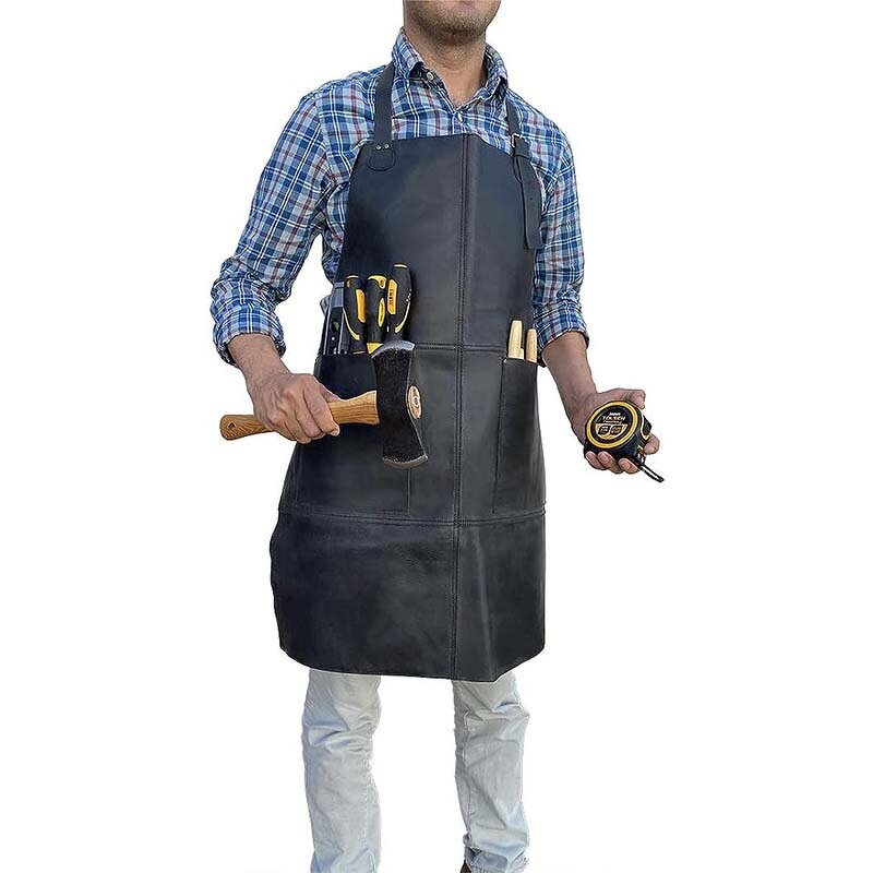 Deerskin Leather Work Gloves Supplier - Brown for Industrial Production Riding Driving Gardening Farm